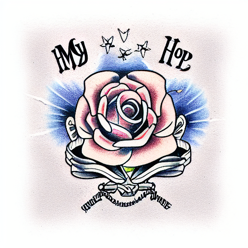 My friend, hope is a prison tattoo design idea