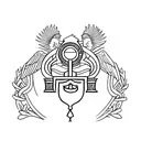 wisdom courage justice temperance tattoo design idea