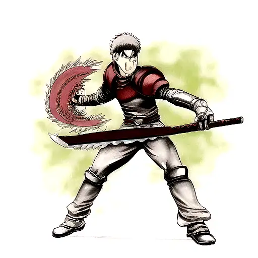 the dragonslayer sword from manga series Berserk tattoo design idea