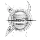 planet saturn planet Jupiter planet Venus planet mercury planet mars planet Neptune  tattoo design idea
