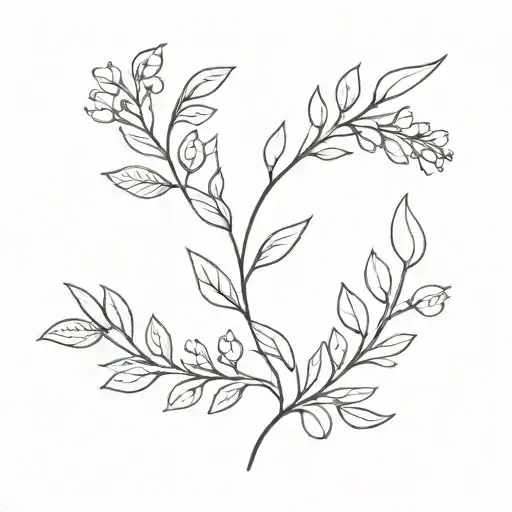 Laurel wreath with crysathemus flowers tattoo design idea