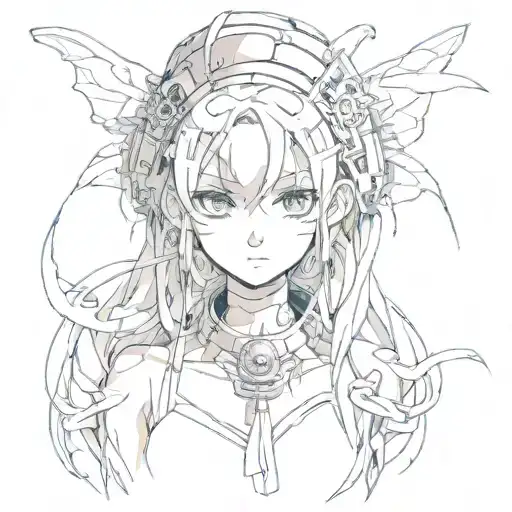 creation anime  tattoo design idea