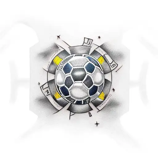 soccer  tattoo design idea
