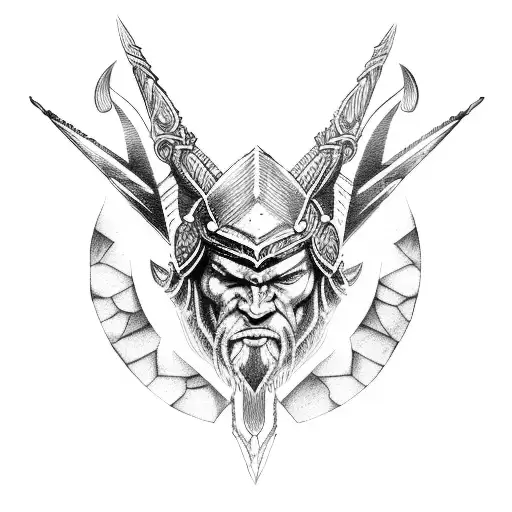 minnesota vikings berserker tattoo design idea
