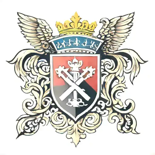 croatian emblem und Symbols half sleeve tattoo design idea