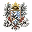 croatian emblem und Symbols half sleeve tattoo design idea
