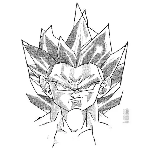 Super Saiyan Ox tattoo design idea