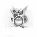 visualize the song lyrics 'only the ends of the red will how you my blueside' tattoo design idea