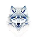 Angry Wolf tattoo design idea