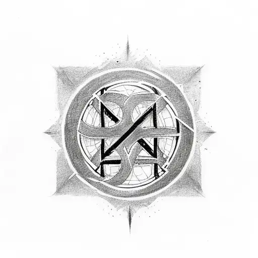 anarchy symbol spelling out "anything is possible" tattoo design idea