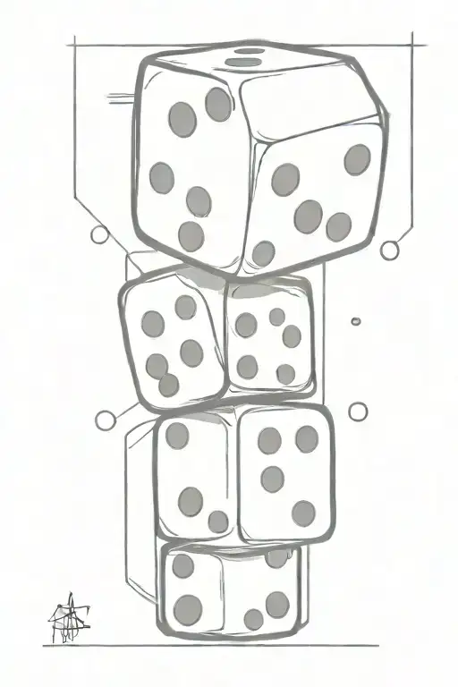 dice tattoo tattoo design idea