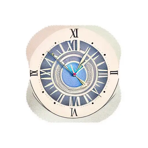 hourglass.  analog clock.  pyramid. tattoo design idea