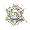 hourglass.  analog clock.  pyramid. tattoo design idea