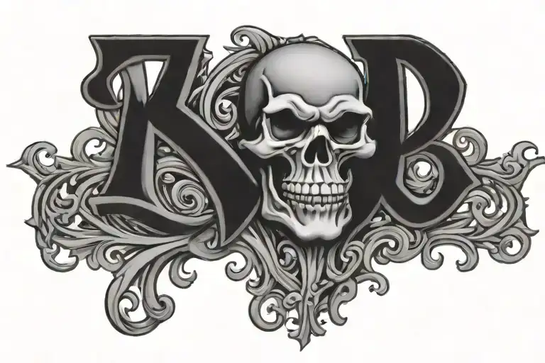 old English font tattoo design idea