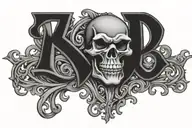 old English font tattoo design idea