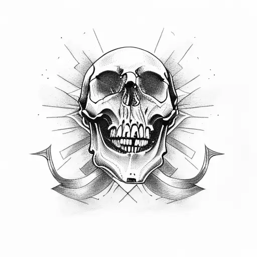 skull tattoo design idea