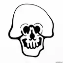 Skull tattoo design idea