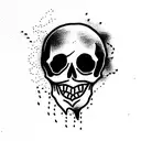 Skull tattoo design idea