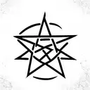 pentagram tattoo design idea