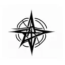 pentagram tattoo design idea