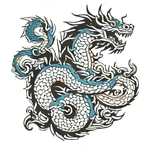 I want a tattoo for my arm, from shoulder to elbow, with the name 'Somayeh' in English and a Japanese dragon. tattoo design idea