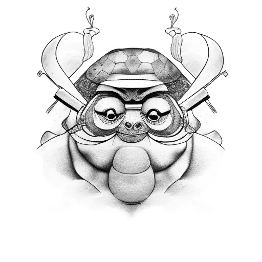 Maestro Oogway y su forma de pensar tattoo design idea
