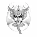 Krishna tattoo design idea