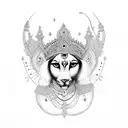 Krishna tattoo design idea