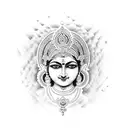 Krishna tattoo design idea