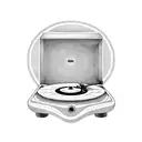 record player tattoo design idea