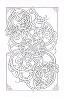 Adoption symbol intertwined tattoo design idea