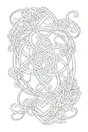 Adoption symbol intertwined tattoo design idea
