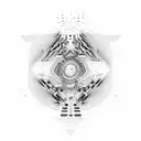 Psychedelic interpretation of a computer code tattoo design idea