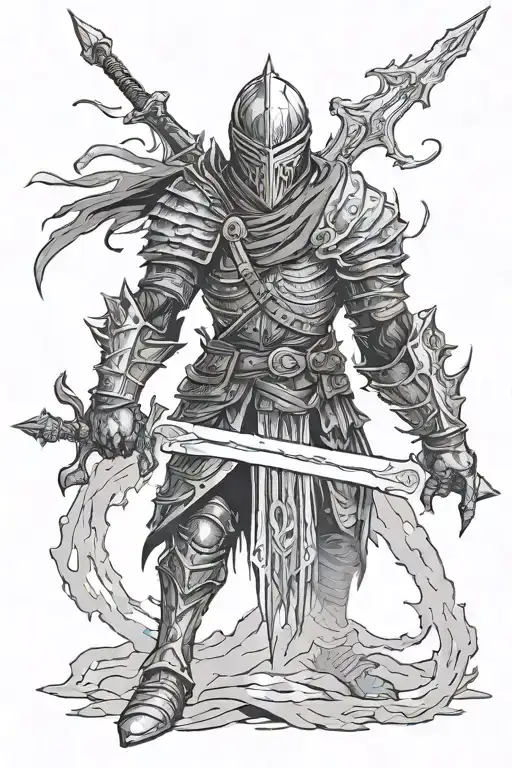 Aldrich devourer of gods dark souls 3 tattoo design idea