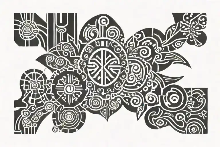 Ilocano Filipino Tribal Tattoo Band tattoo design idea