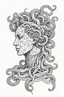 medusa head tattoo design idea