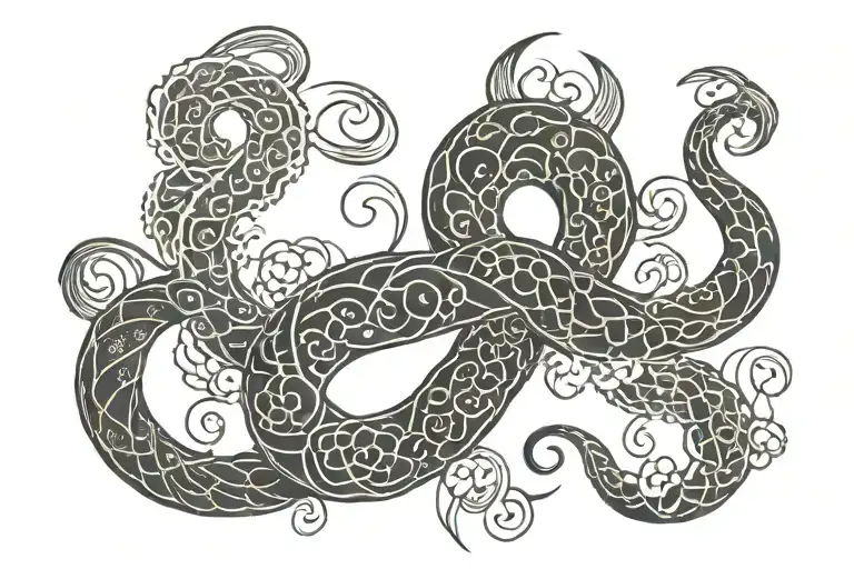 Infinity symbol tattoo design idea