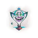 courage the cowardly dog tattoo design idea