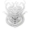 Shenlong y cuculcan tattoo design idea