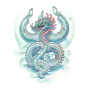 Shenlong y cuculcan tattoo design idea