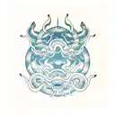Shenlong y cuculcan tattoo design idea
