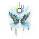 One day I am going to grow wings, a chemical reaction, hysterical and useless tattoo design idea