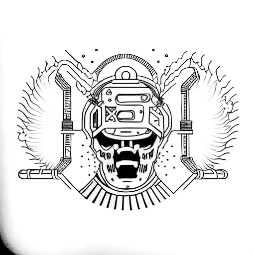 small tatoo inspired by travis scotts Album Astroworld  tattoo design idea