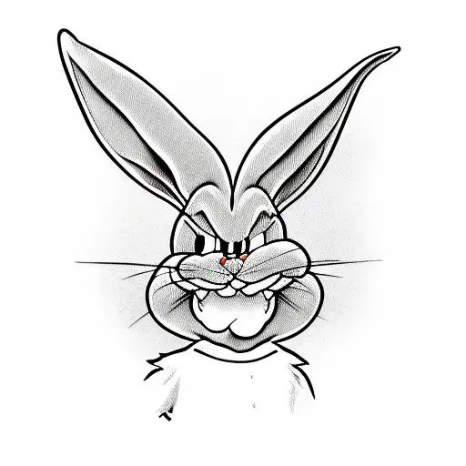 bugs bunny xanax poppin tattoo design idea