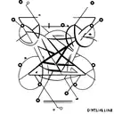 Create a minimalist tattoo featuring the outline of a C-Arm intertwined with a DNA double helix. tattoo design idea