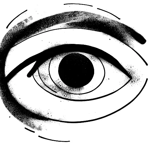 symbol of infimity suffering destroyed by a peaceful eye tattoo design idea