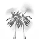 Palm Tree tattoo design idea