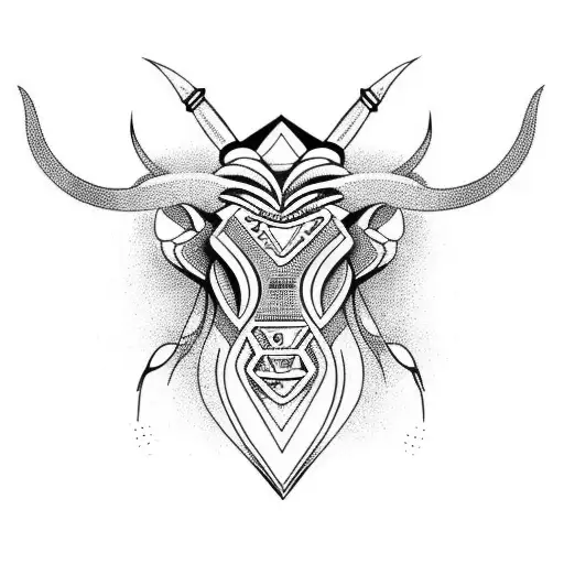 taurus tattoo design idea
