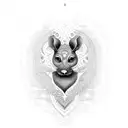 Ratan name with heart  tattoo design idea