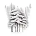 tree (preferably pine or hemlock) with the words "rejoyce in the joy or our children" as the leaves or root tattoo design idea